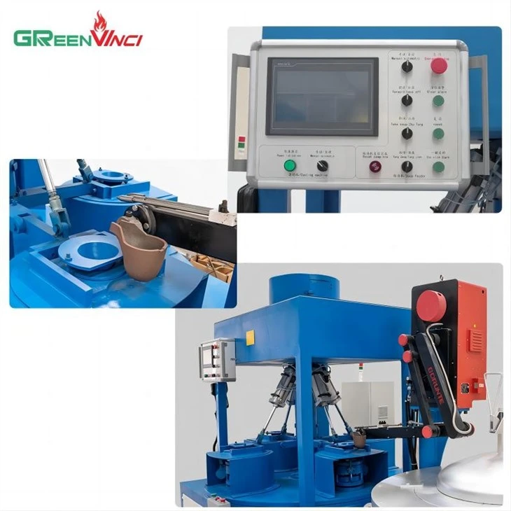 4-stations Automatic Vertical Centrifugal Casting Machine picture6
